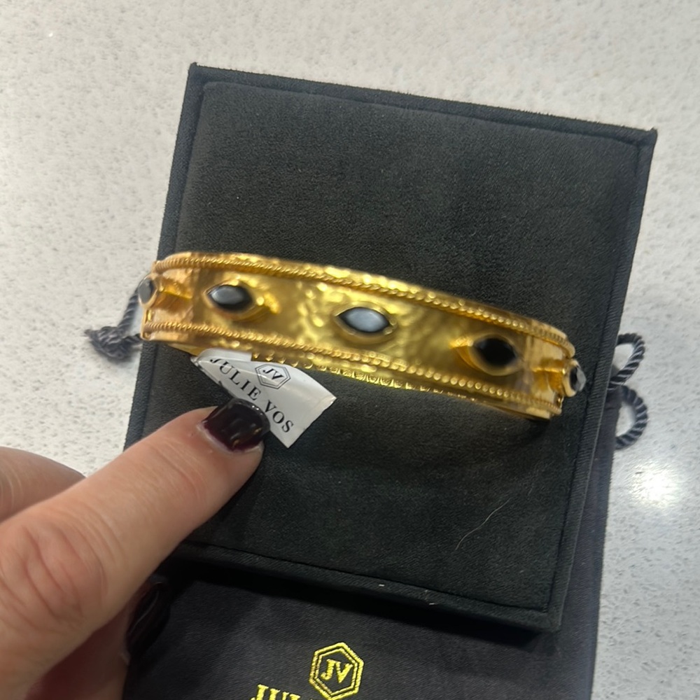 Julie Vos Gold and Black Bracelet